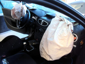 passenger airbag following car accident
