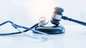 misdiagnosis and delay in diagnosis - stethoscope and gavel